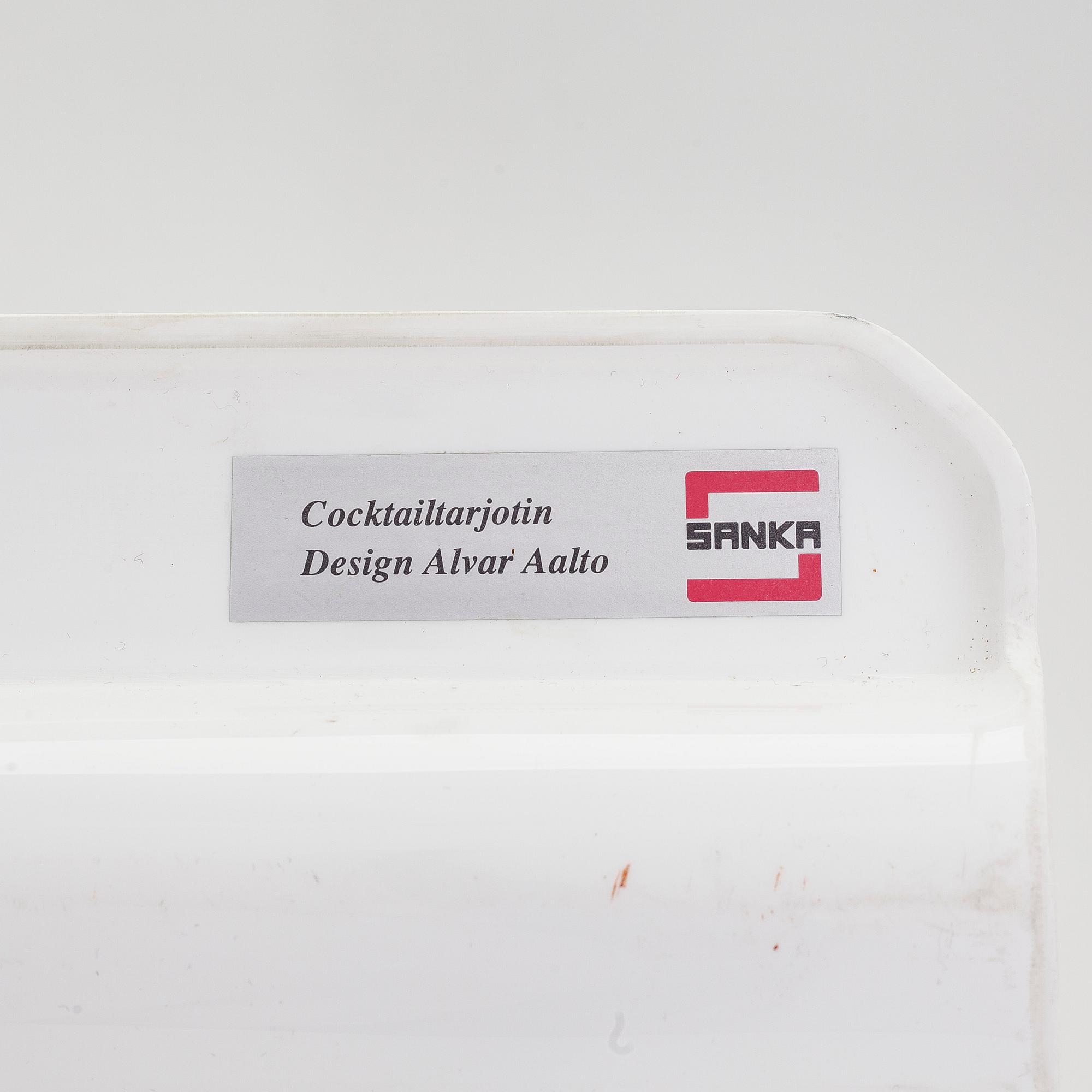 Alvar Aalto, cocktail bricka "Sanka", 1950-tal.