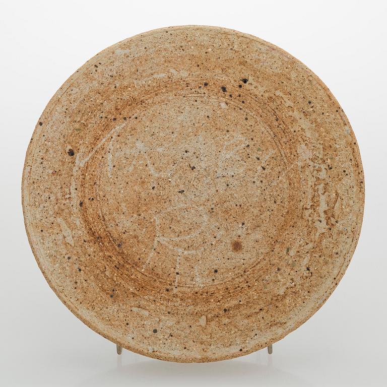 Raija Tuumi, fat, chamotterat stengods, signerad ARABIA RT.