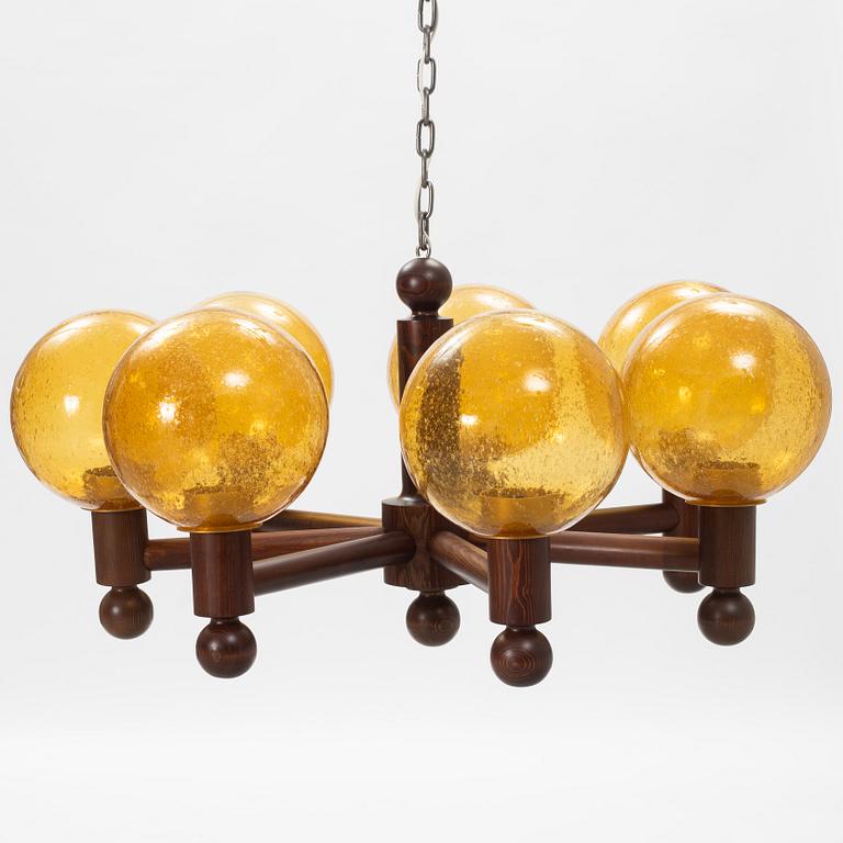 A large ceiling light, Luxus, 1970s.