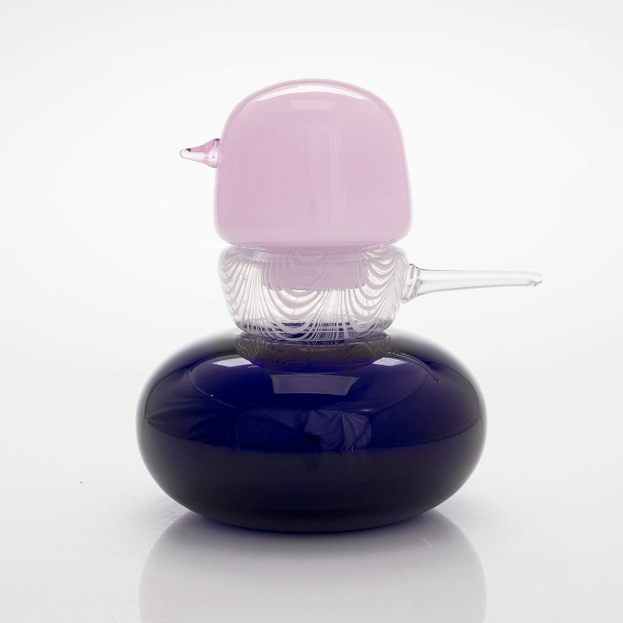 Matti Klenell, a 'Korpi Mommy' glass bird signed M. Klenell Iittala.