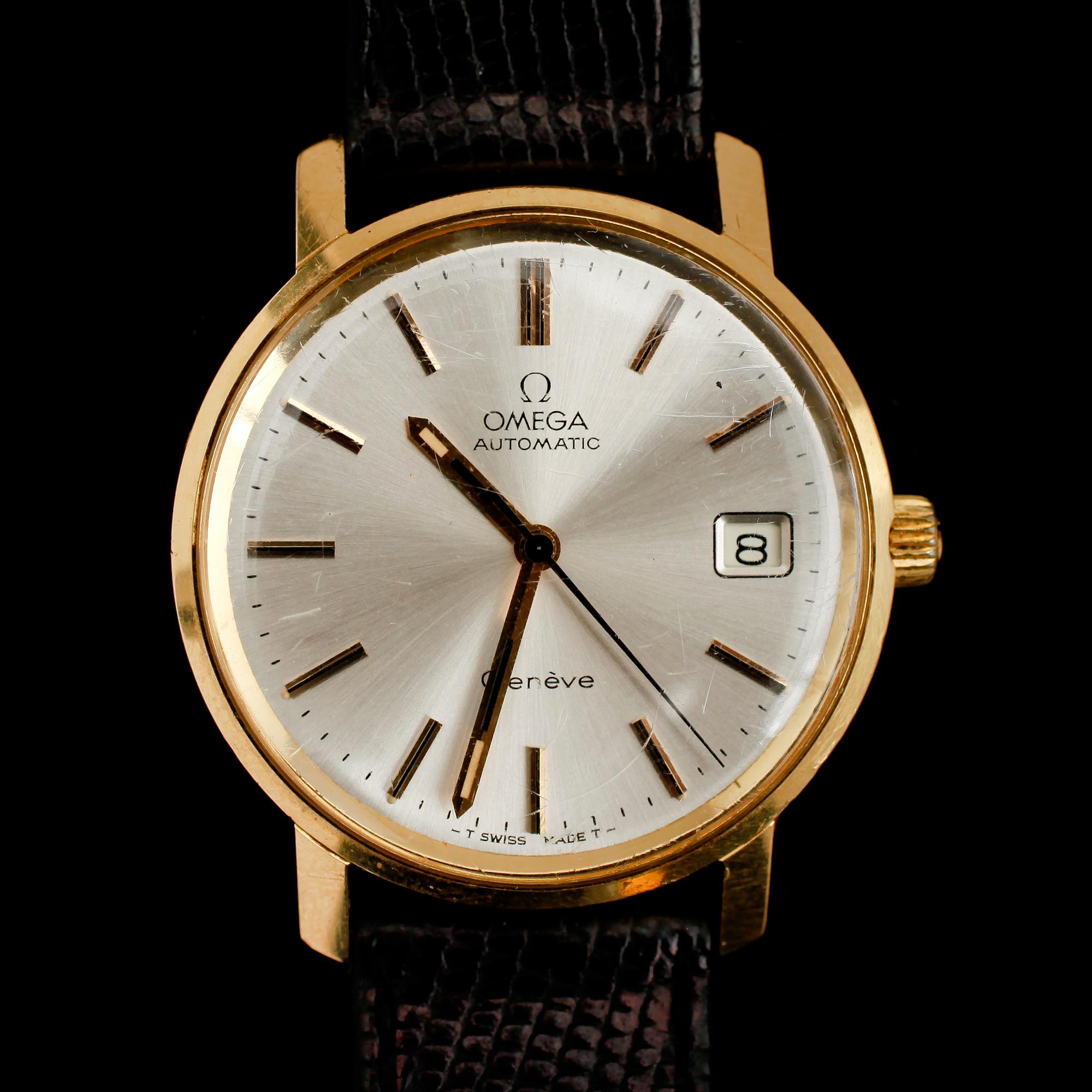 ARMBANDSUR, 18 k guld, Omega, 1970-tal.