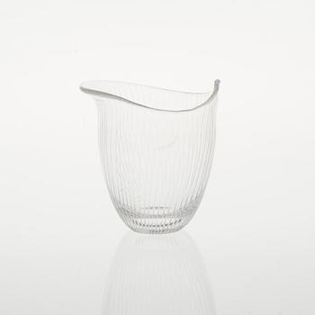 VAS, glas, signerad Tapio Wirkkala Iittala, modell 3512, 1950-tal.