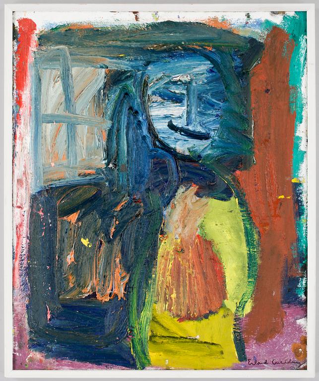 ERLAND CULLBERG, olja på duk, sign, 1980-tal.