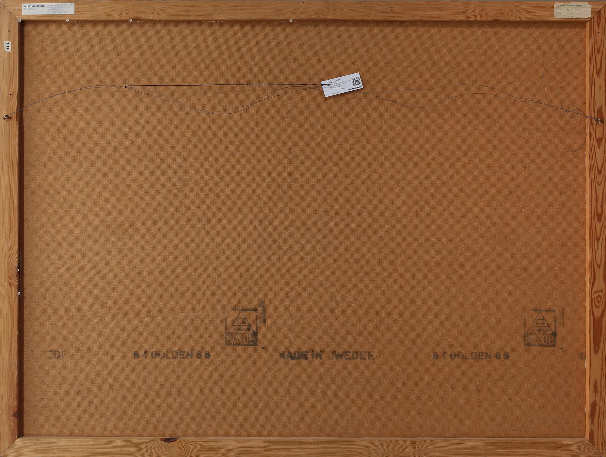 SVEN-ERIK JOHANSSON, olja på pannå, signerad och daterad 1983.