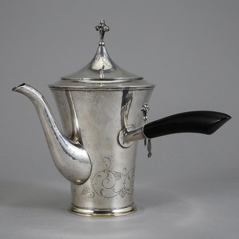 KAFFEKANNA, silver K Andersson Stockholm 1926. Total vikt 611 gr.