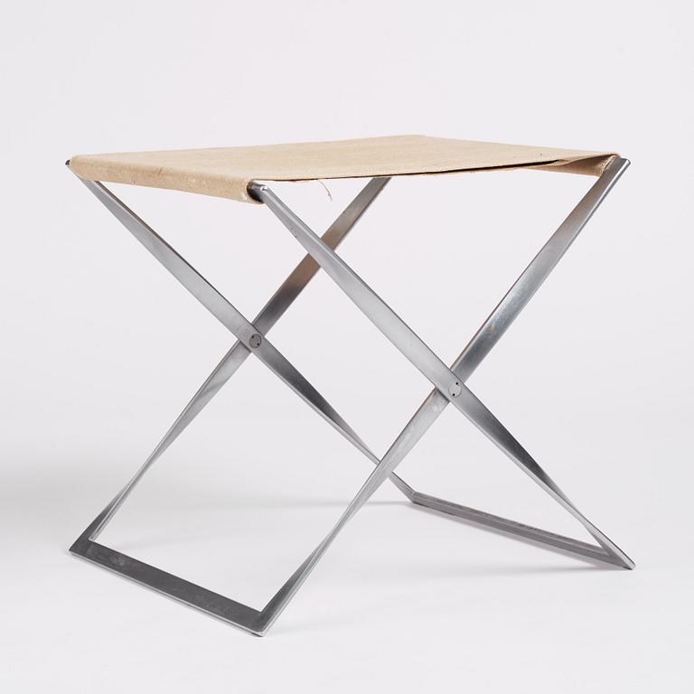 Poul Kjaerholm, taburett, "PK-91", edition E Kold Christensen, Danmark tidigt 1960-tal.