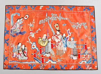 SIDENBRODERI, Kina, Qingdynastin, 1800-tal.