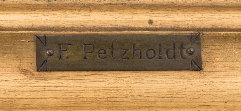 FREDERIK ERNST PETZHOLDT, oil on canvas, attributed to.