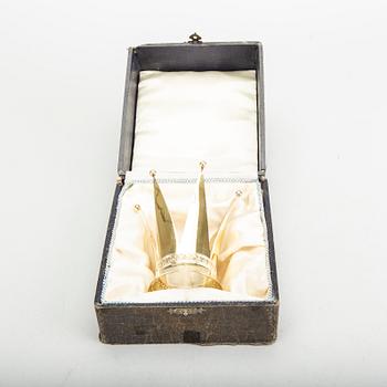 A Swedish 20th century gilded silver crown mark of K&E Karlsson Göteborg 1941, weight ca 43 gr.