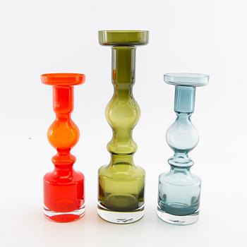 Nanny Still, vaser, 3 st, "Pompadour", Riihimäaen Lasi.