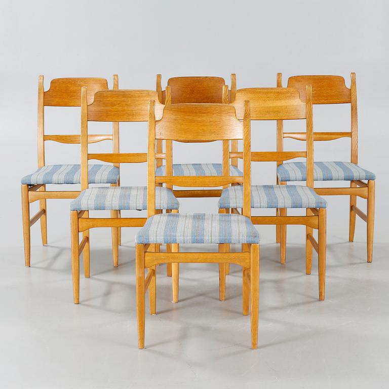 Six chairs "Calmare Nyckel", Åfors Möbelfabrik second half of the 20th century.