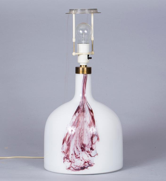 BORDSLAMPA, Holmegaard, 1900-tal.