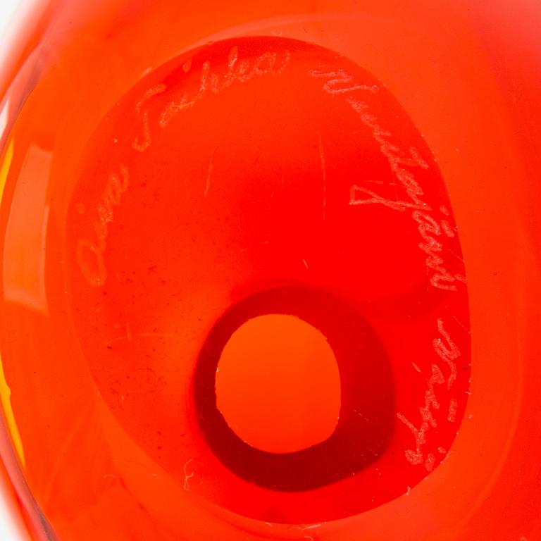 Oiva Toikka, glasfågel, signerad Oiva Toikka Nuutajärvi Notsjö. 1972-78.