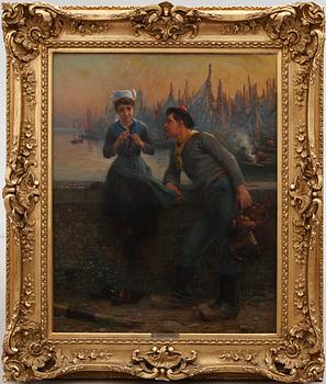 ALFRED GUILLOU, olja på duk, signerad.