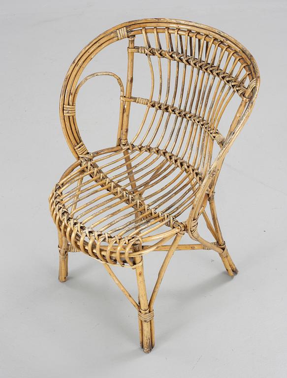 KORGSTOLAR, 4 st, 1900-talets mitt.