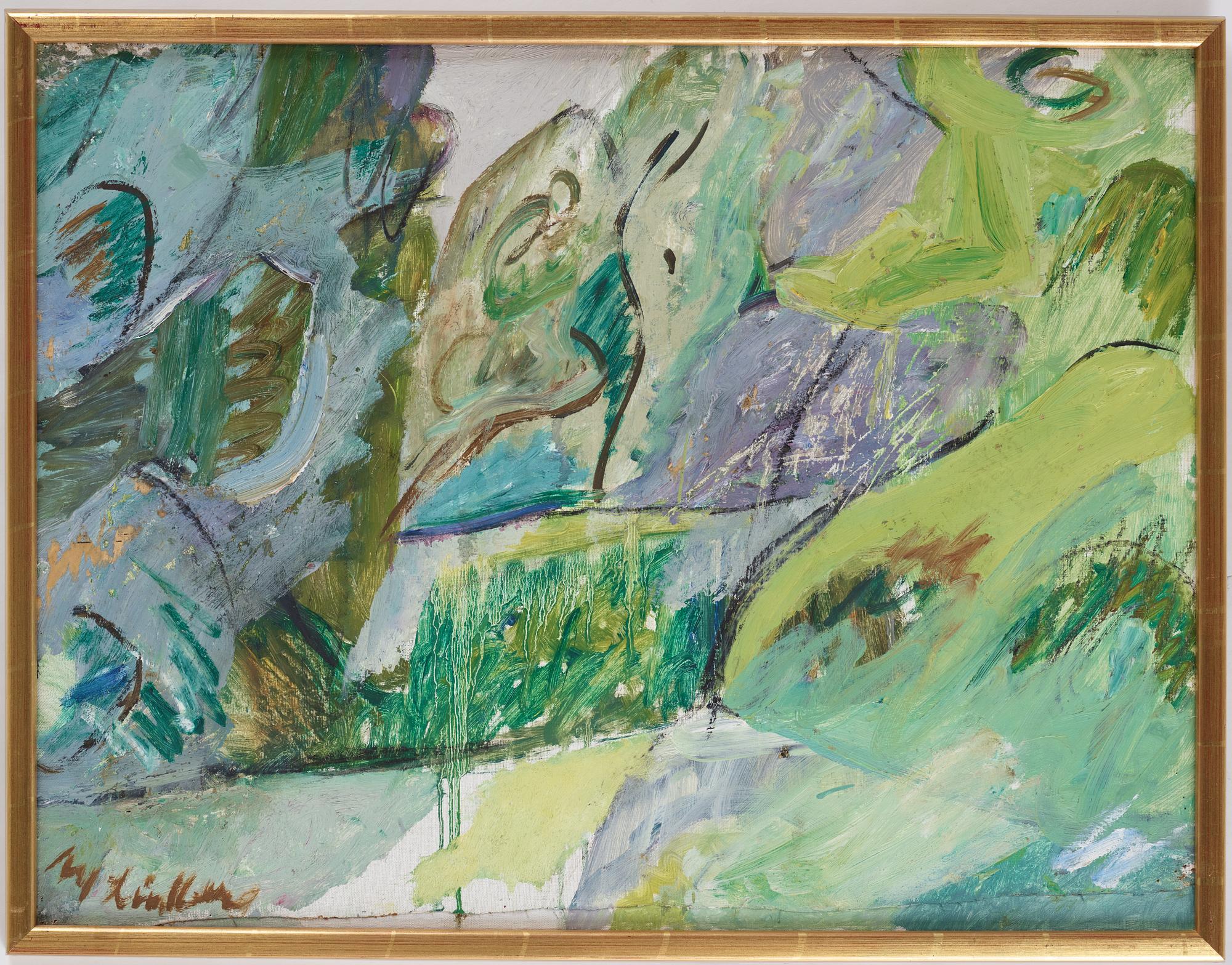 ALF LINDBERG, olja på duk. Signerad.