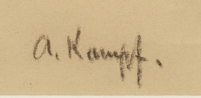 ARTHUR KAMPF,  drawing signed.