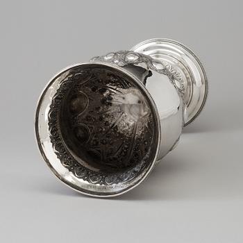 A silver goblet, William Spurrier, Birmingham, 1882.