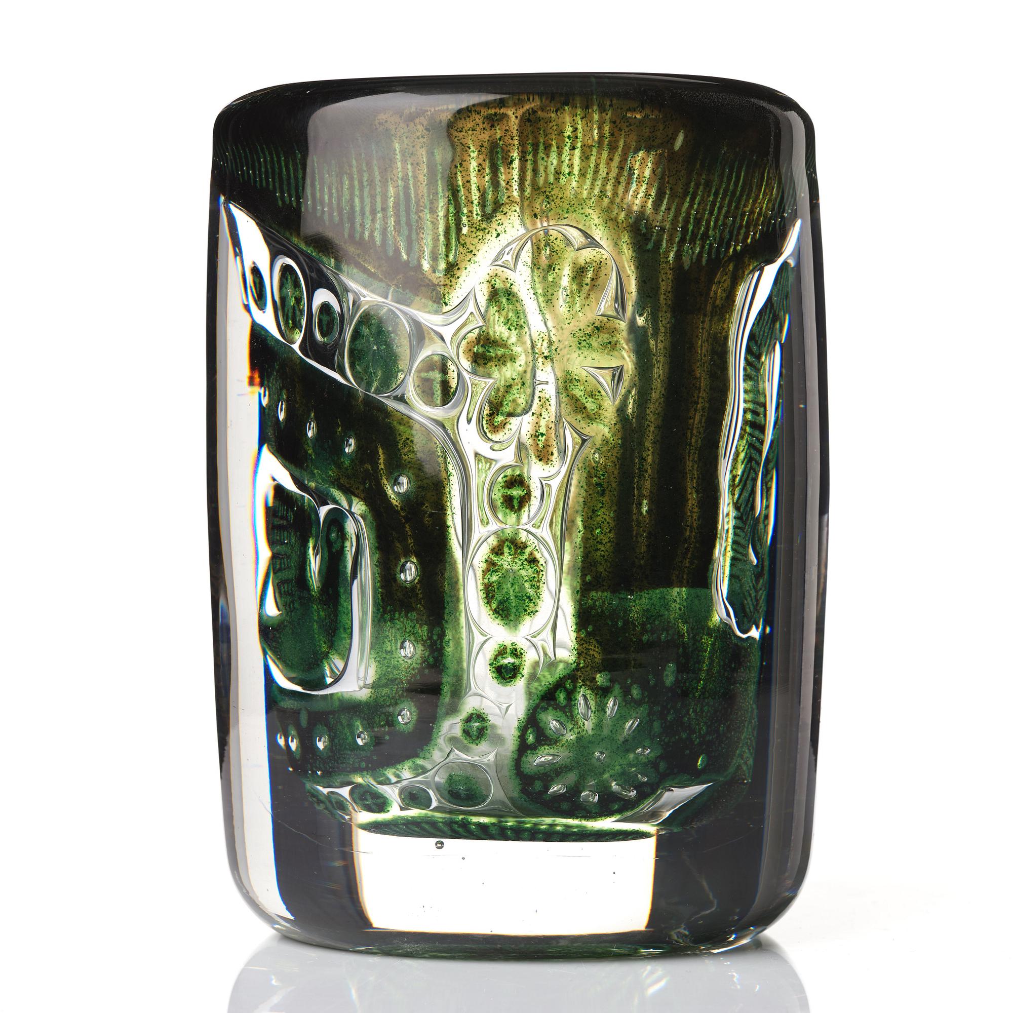 Edvin Öhrström, an ariel vase, Orrefors, Sweden 1955.