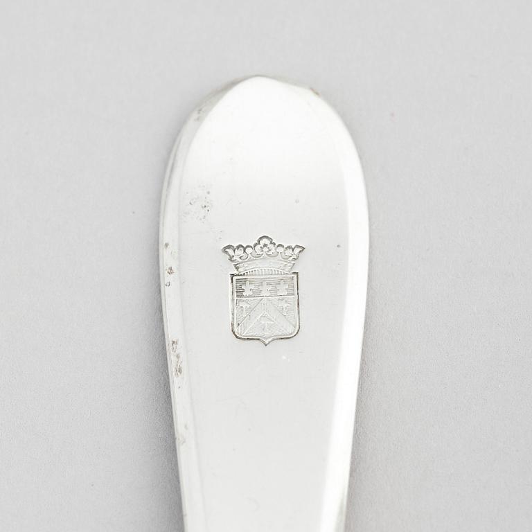 Atelier Borgila, bestickservis, 135 delar silver, Stockholm 1944.