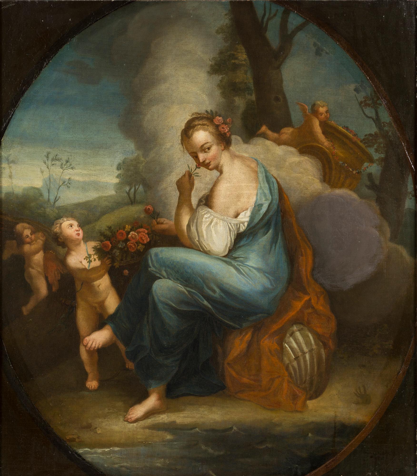 OKÄND KONSTNÄR, olja på duk, 1700-tal.