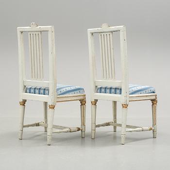 STOLAR, ett par, gustavianska, 1800-talets början.