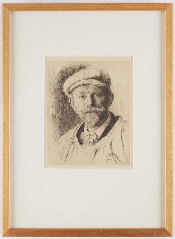 Peder Severin Kröyer, Självporträtt.