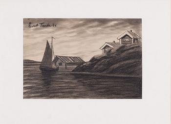 Evert Taube, By the coast.