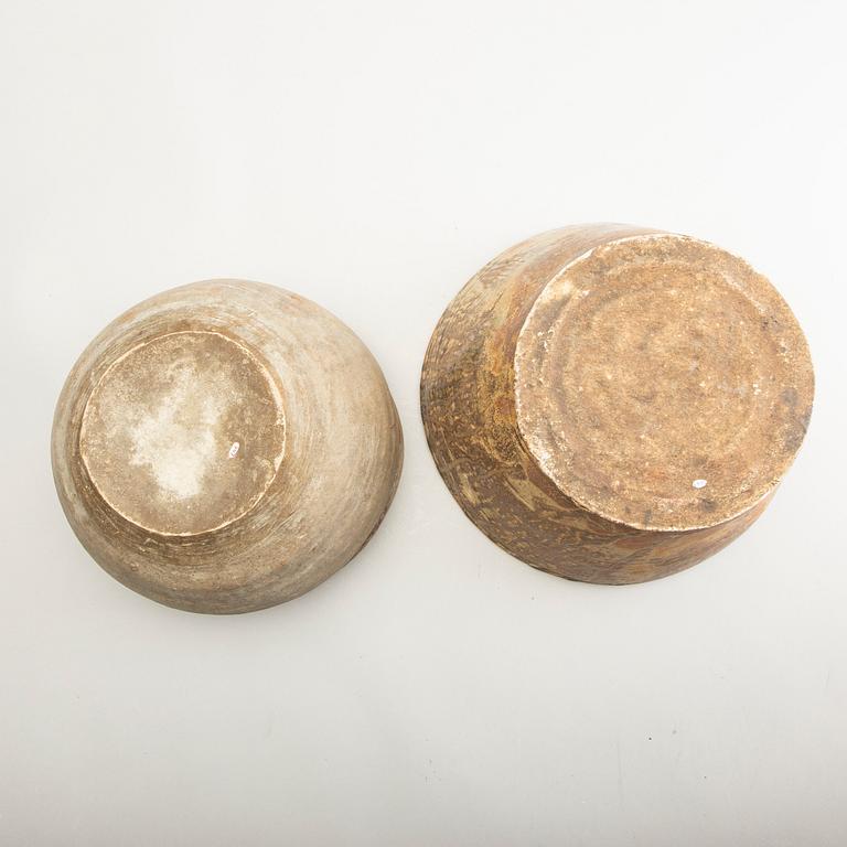 Two large jars, South East Asian, 14th/17th Century.