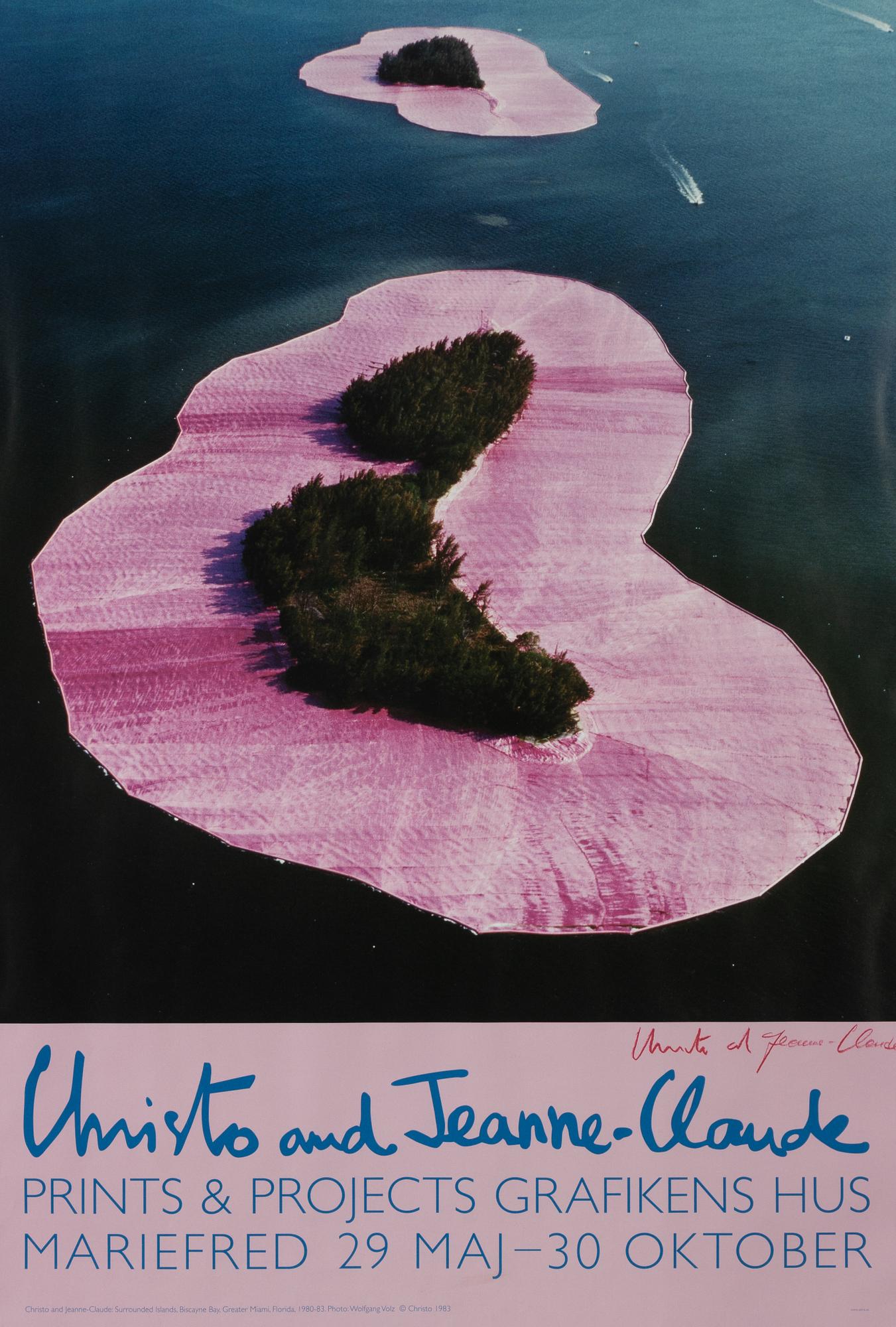 Christo & Jeanne-Claude, Exhibition Poster, Offset, "Christo and Jeanne-Claude - Prints & Projects Grafikens Hus".