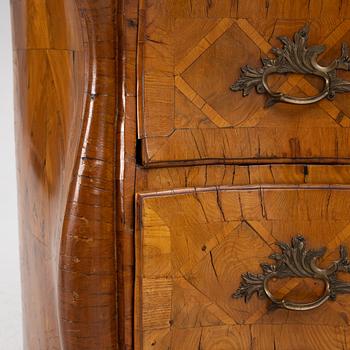 A Rococo chest of drawers, second half of the 18th century.