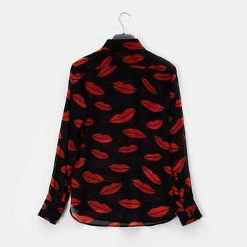 Saint Laurent, blus, storlek 36.