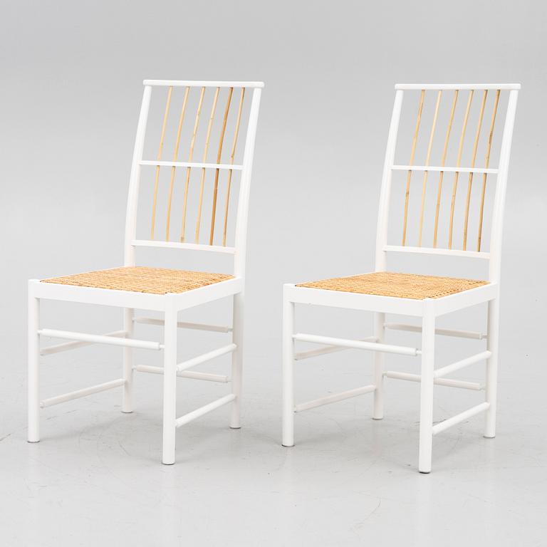 Josef Frank, a pair of chairs, model B 2025, Svenskt Tenn, after 1985.