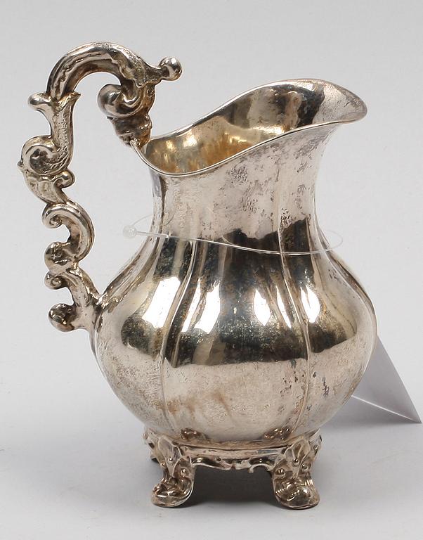 GRÄDDKANNA, silver, Erik Söderholm, Härnösand 1872.