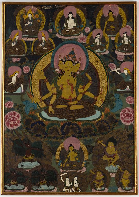 A thangka, 20th century.