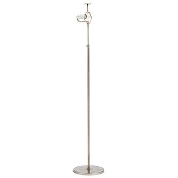 Futurum, probably designed by Margareta Köhler, a nickel plated floor lamp, Stockholm ca 1938.