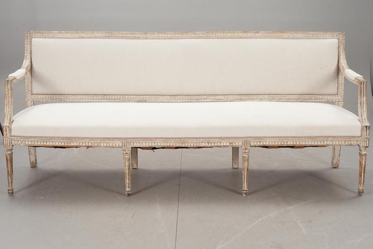 SOFFA, sengustaviansk, omkring 1800.