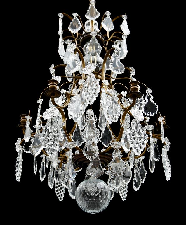 LJUSKRONA, barockstil, 1900-talets andra hälft. Höjd ca 80 cm.