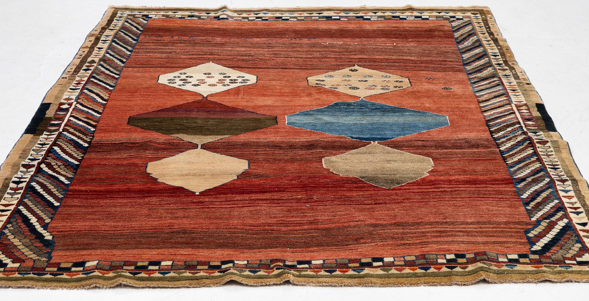 A so-called Gabbeh carpet, c. 290 x 235 cm.