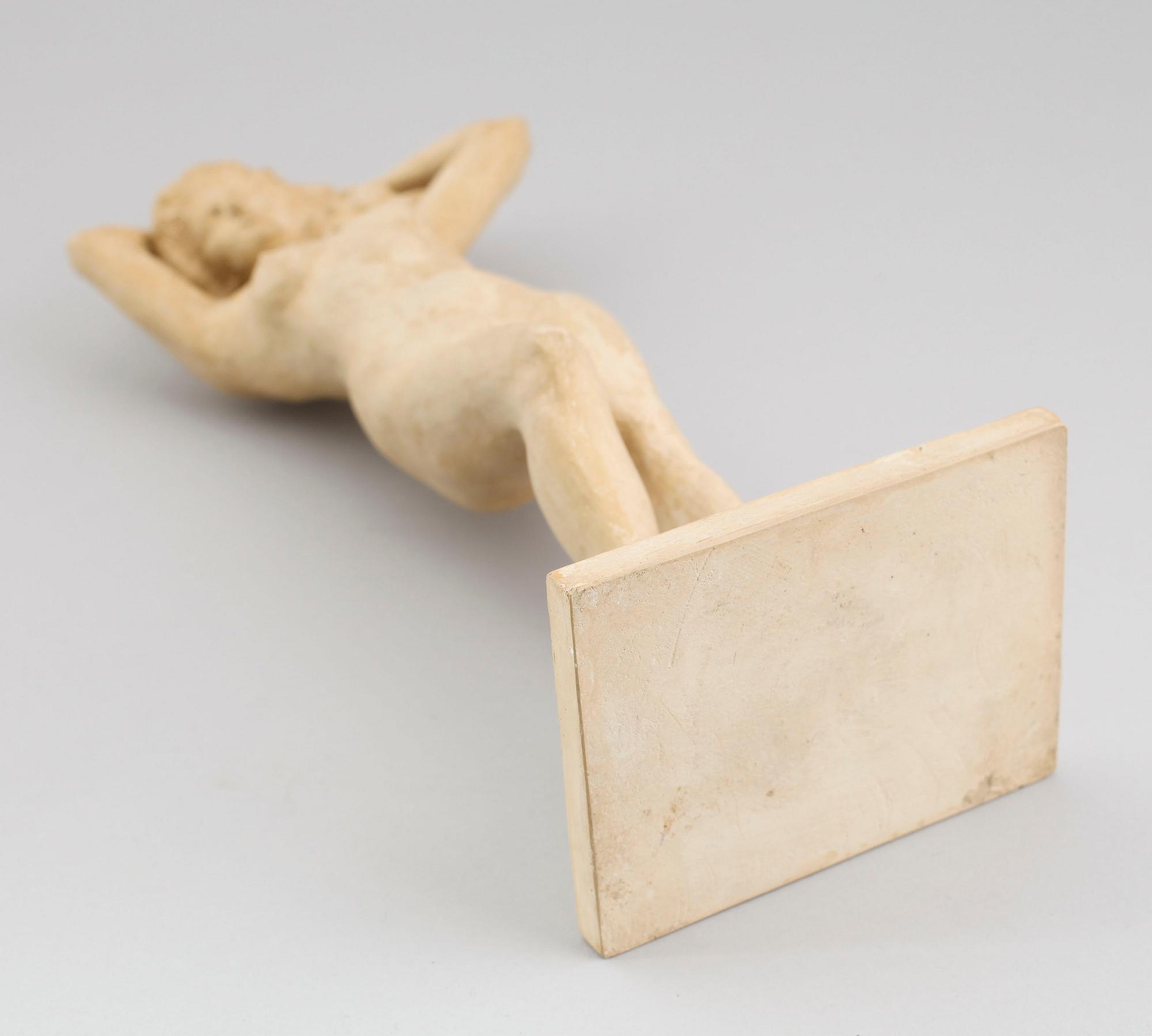 NILS MÖLLERBERG, skulptur, gips, signerad 15/85.