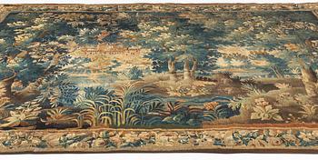 A tapestry, "Verdure", tapestry weave, ca  386 x 289 cm, Flanders, the first half of the 18th century.