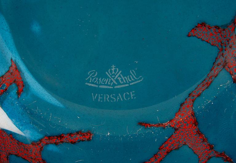 SKÅLAR, 3 st, glas, Versace Rosenthal.