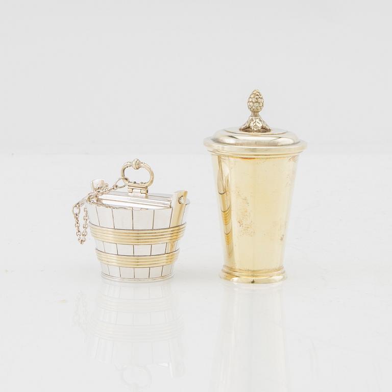 "The Swedish Silver Treasure," 10 miniatures, silver, GAB Uppsala 1981.