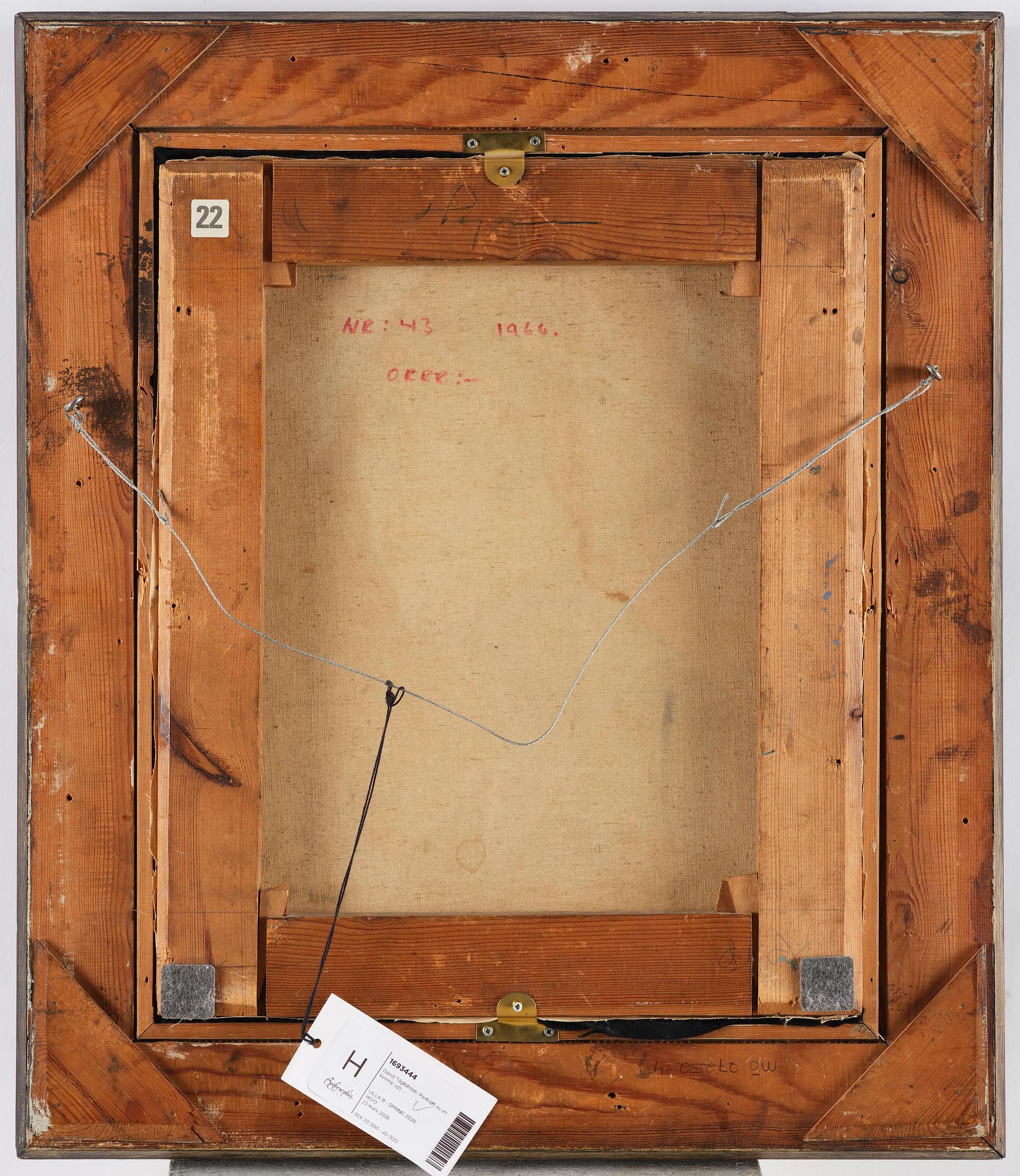 David Tägtström, Porträtt av en kvinna.