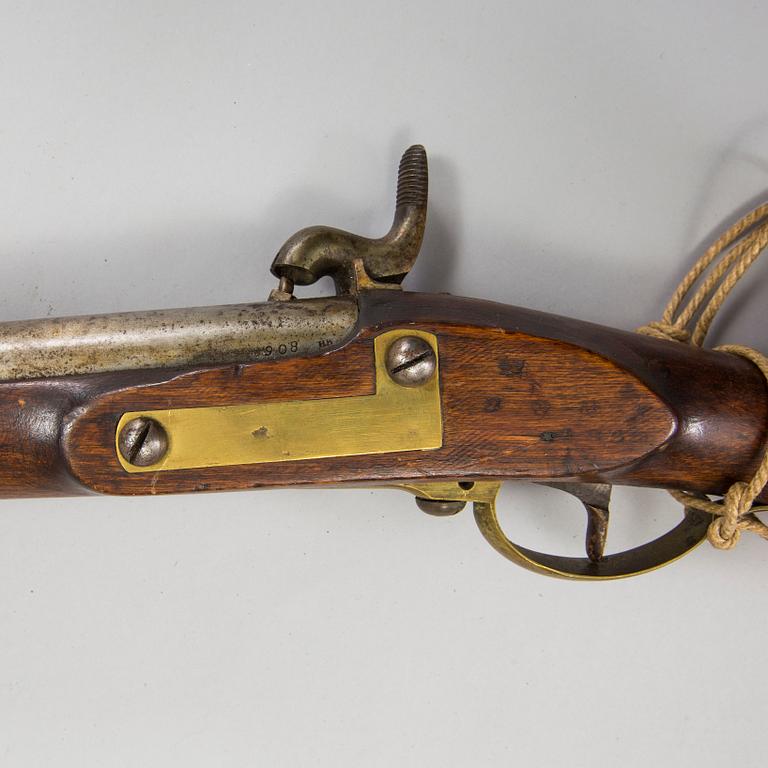 A percussion-lock rifle mid 1800s.