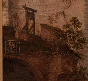 Adam Willaerts, ADAM WILLAERTS, oil on pabel, not signed.