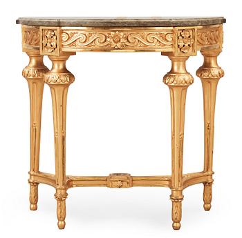 A Gustavian 18th century console table.
