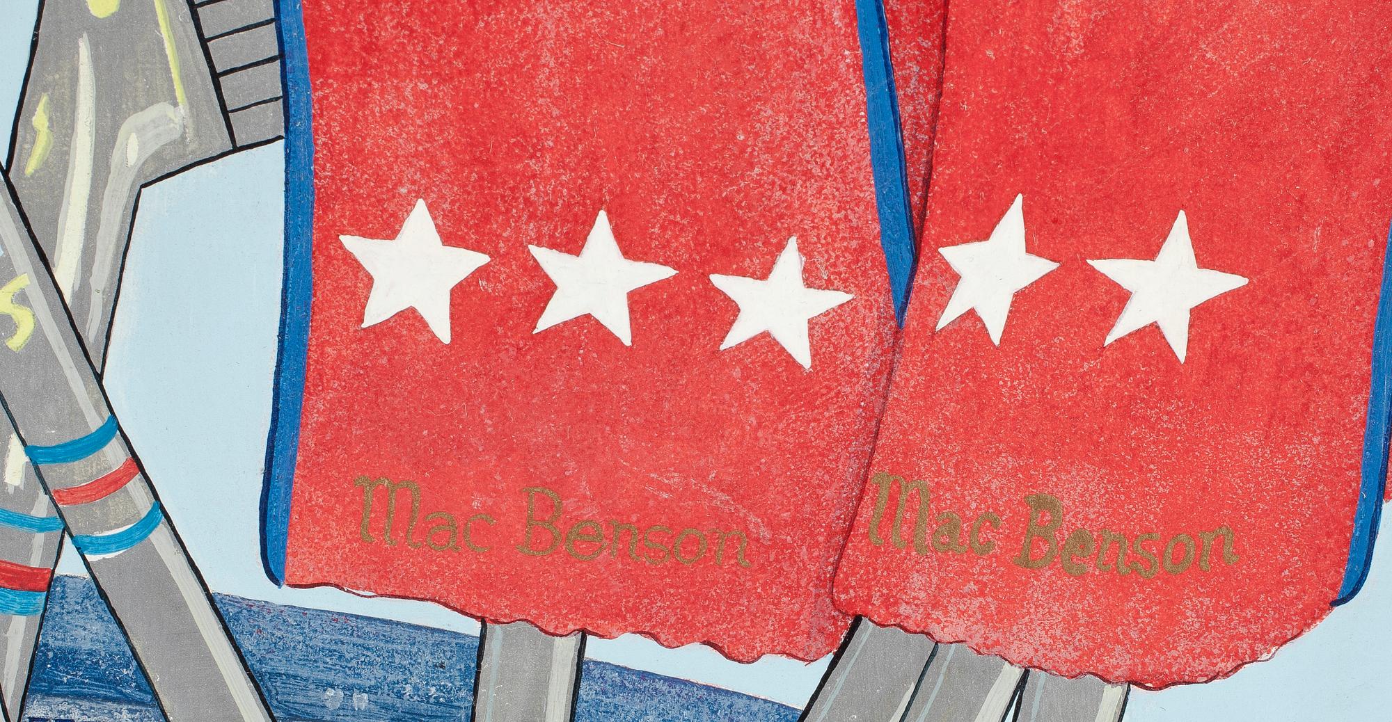 ROBERT BENSON, olja på pannå. Sign.