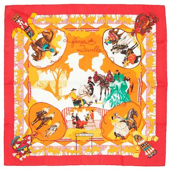 730. HERMÈS, a silk scarf, "Feria de Sevilla".