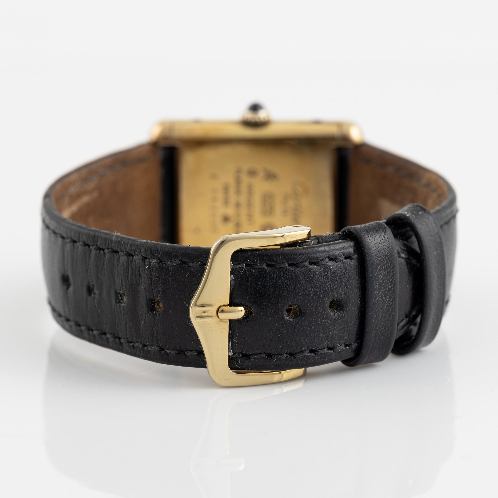 must de Cartier, Tank, armbandsur, 23,5 x 23 (30,5) mm.